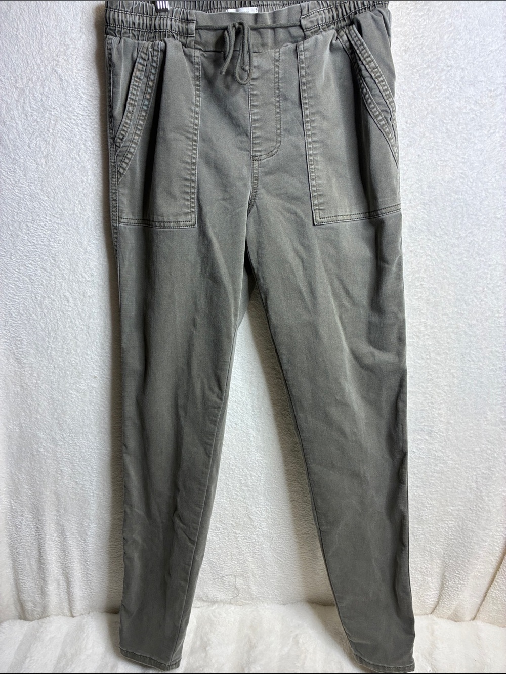 Maurices Olive Drawstring Utility Joggers